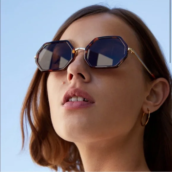 Zara hexagon shape sunglasses Hexagon Sunglasses - Where to Buy the Best Styles - VanityForbes main image 3